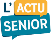 Logo jaune et bleu du media L'Actu Senior